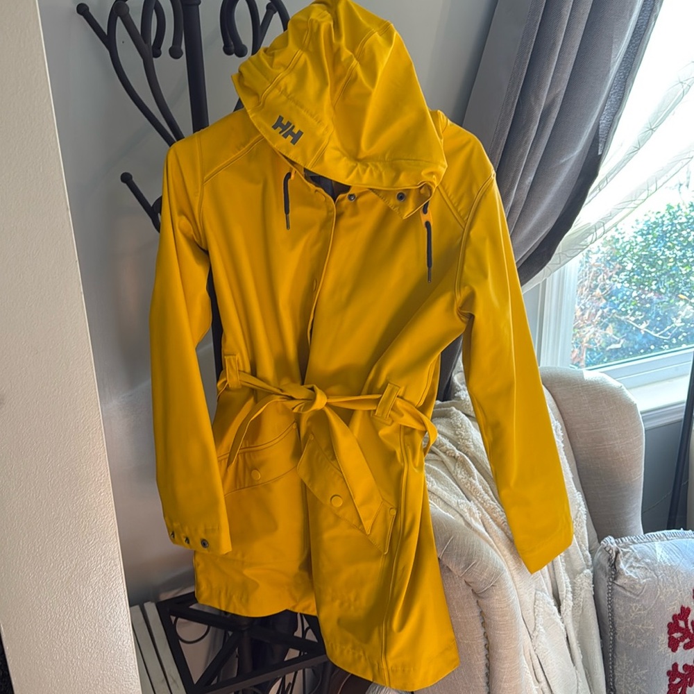 Large Helly Hansen Yellow Rain Jacket